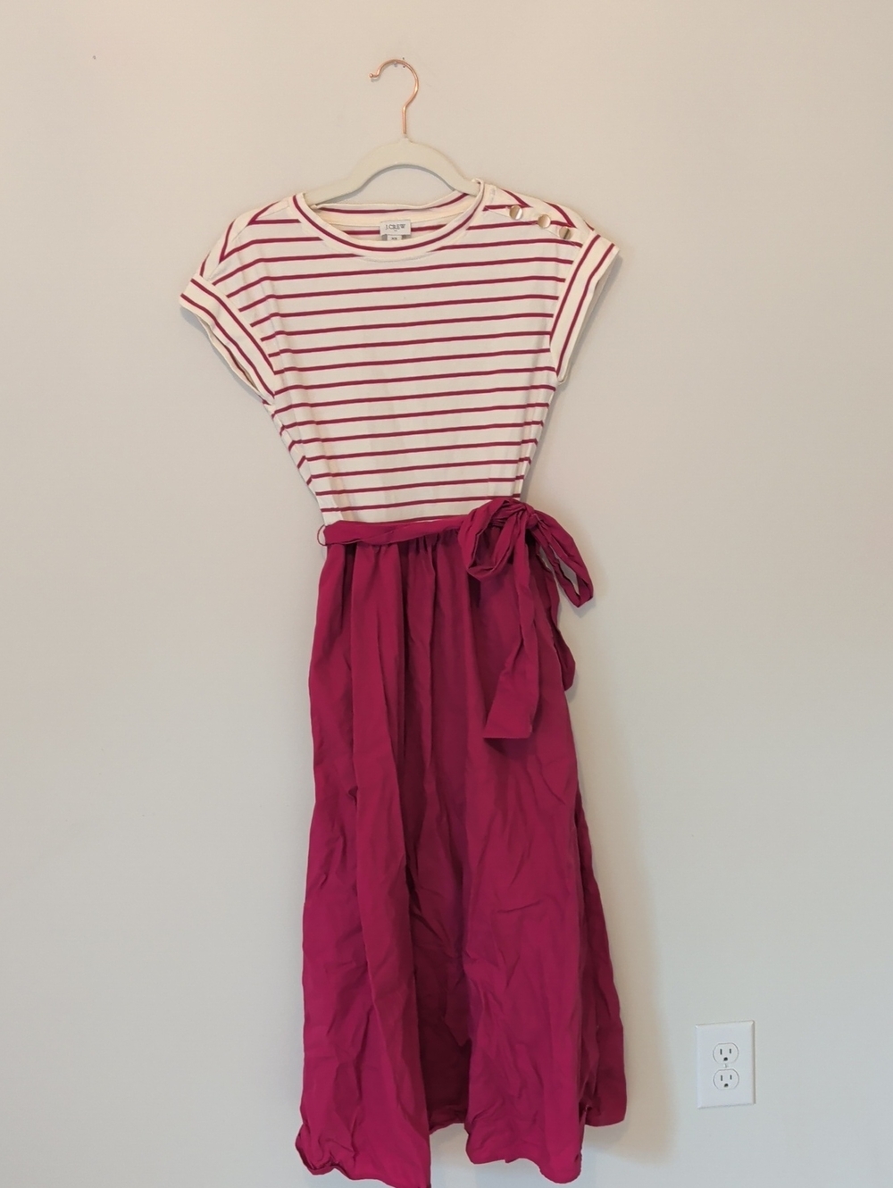 J Crew Dress Tie-Waist With Side Pockets  Size XS
